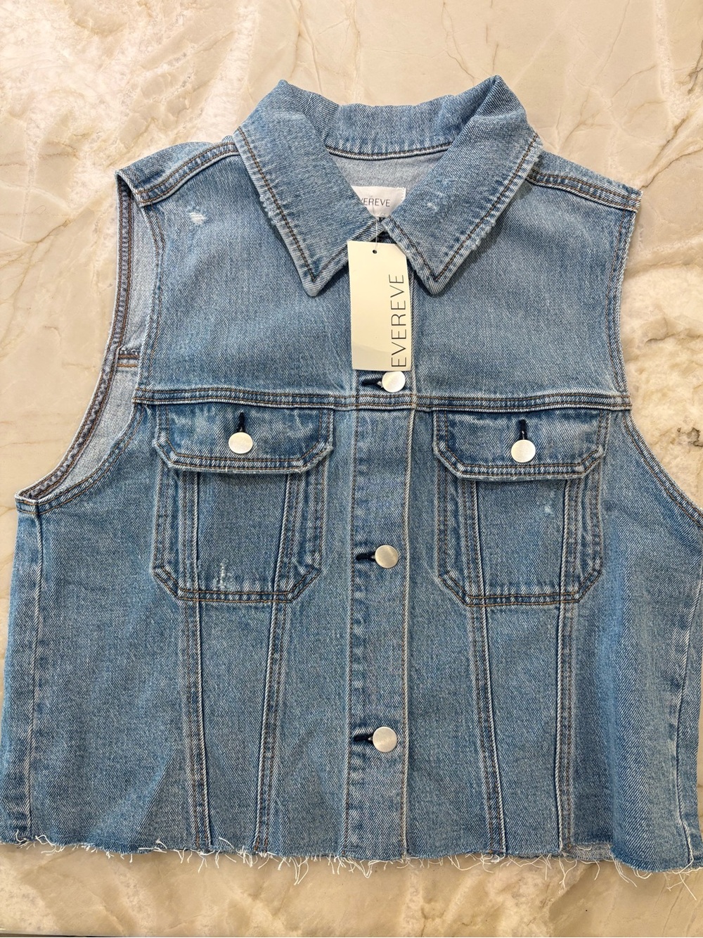 Brand new Evereve Denim Vest